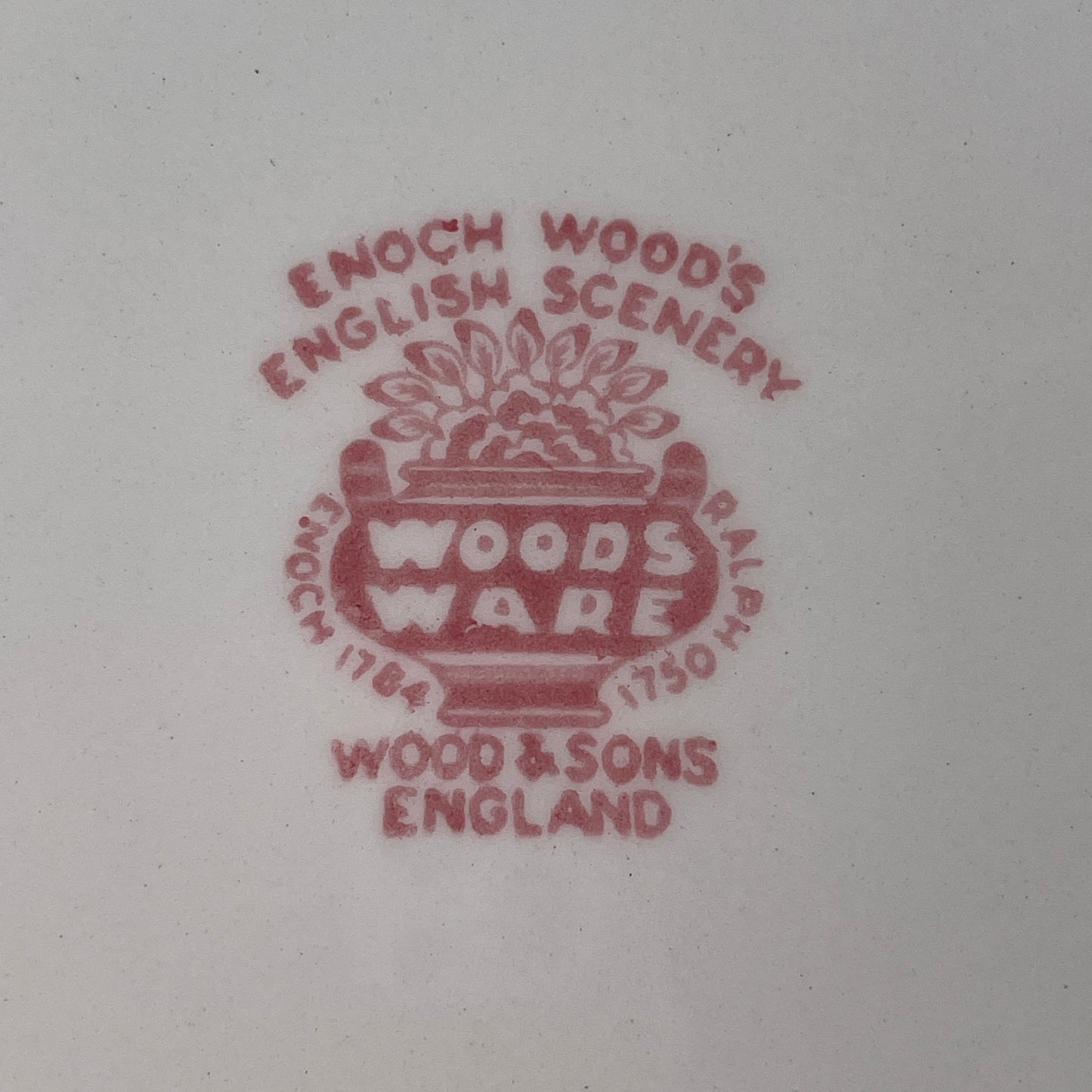 Kagetallerken, Engelsk fajance