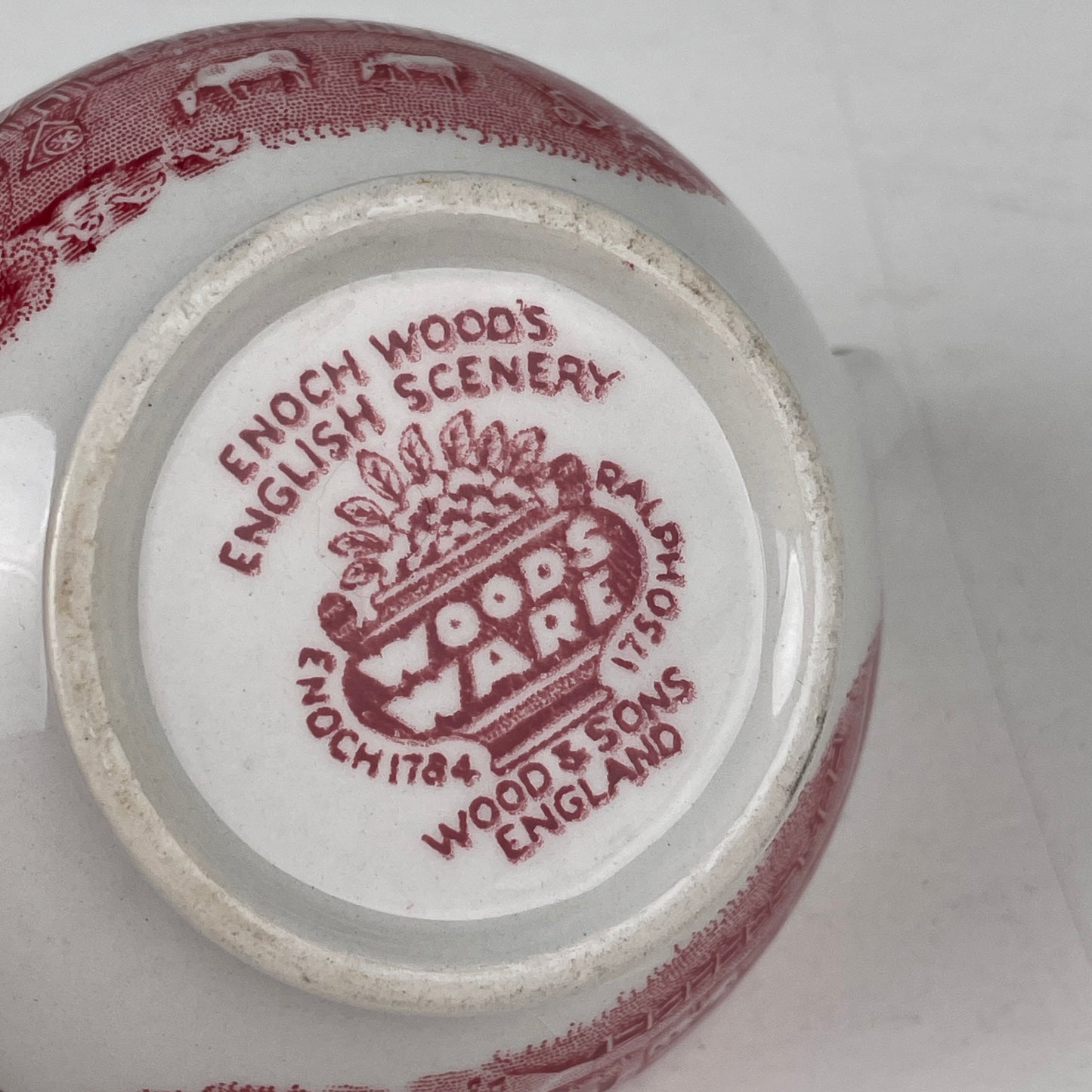 Sæt, Sukkerskål og flødekande, Engelsk fajance