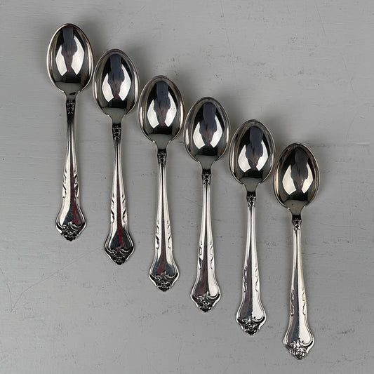 6 stk. vintage teskeer