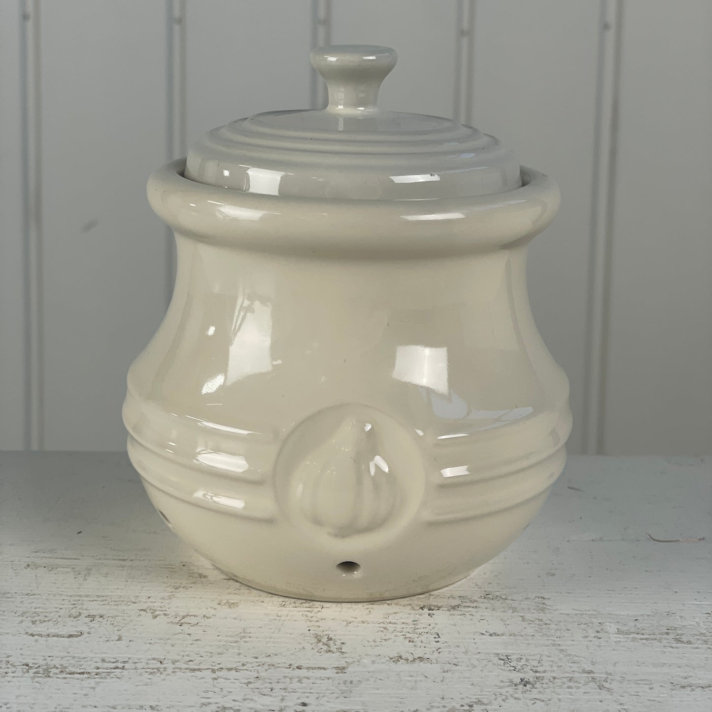 Le Creuset hvidløgskrukke