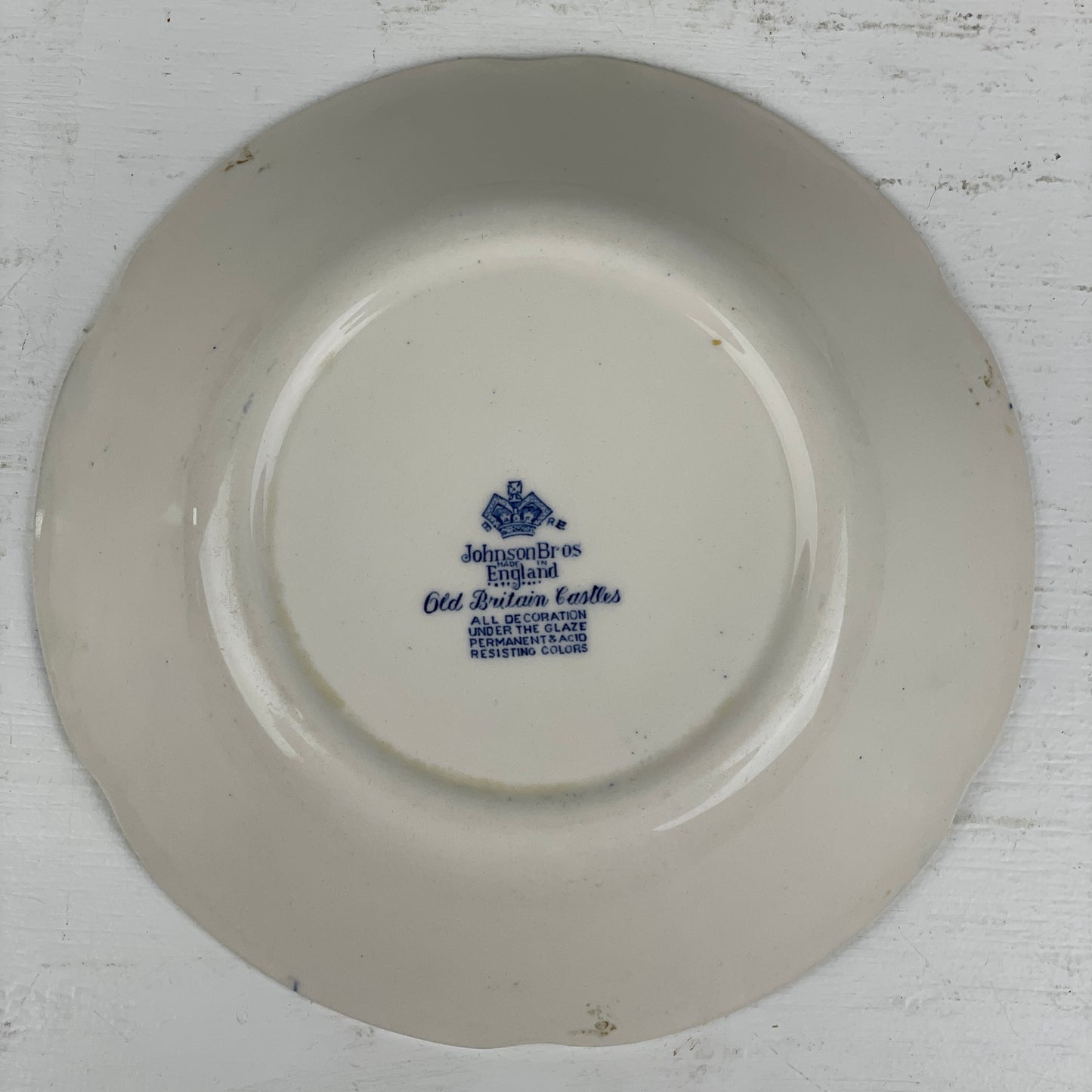 Dyb tallerken, Engelsk Fajance