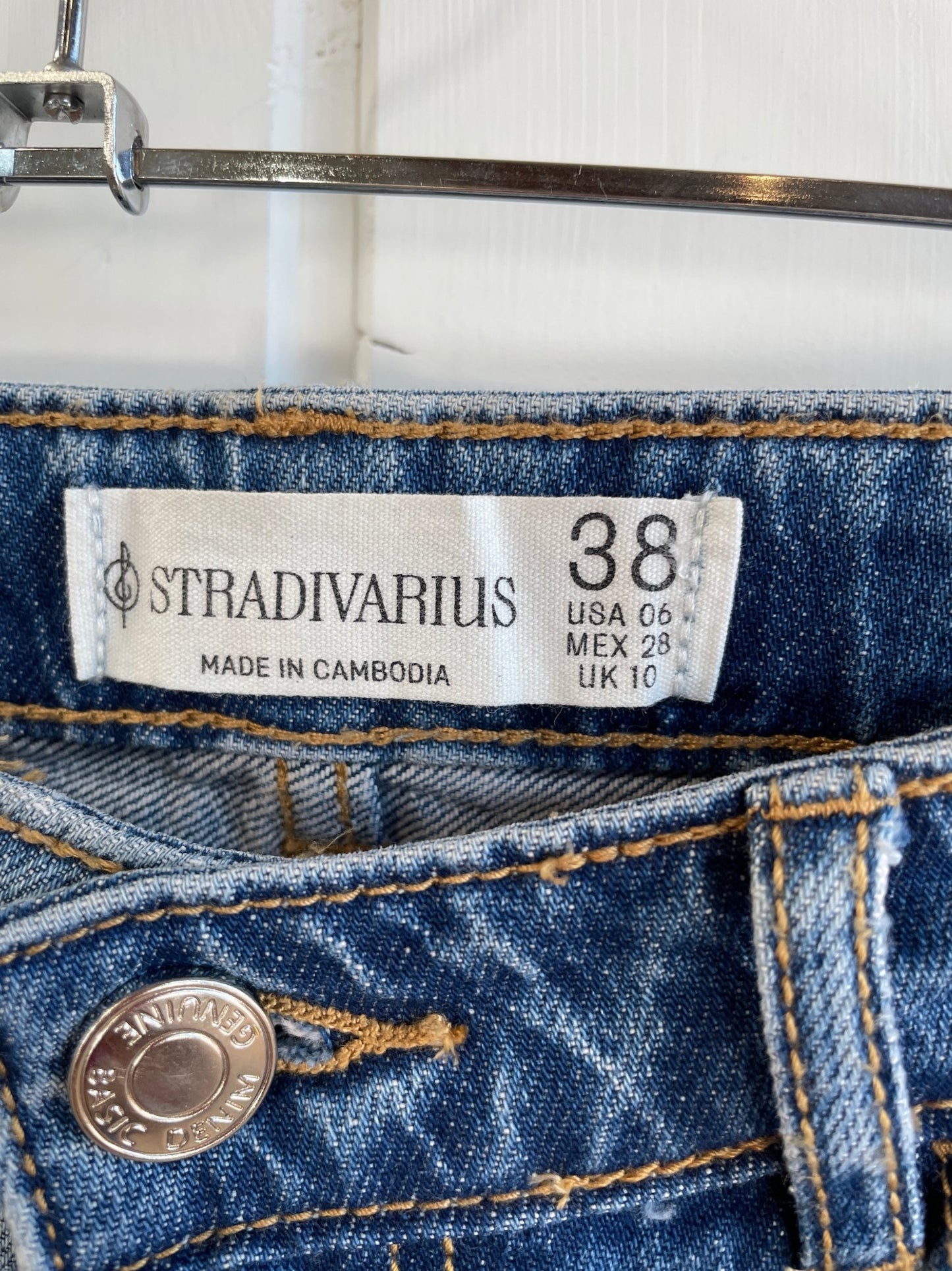 Denim nederdel str 38 - Mission Afrika Genbrug