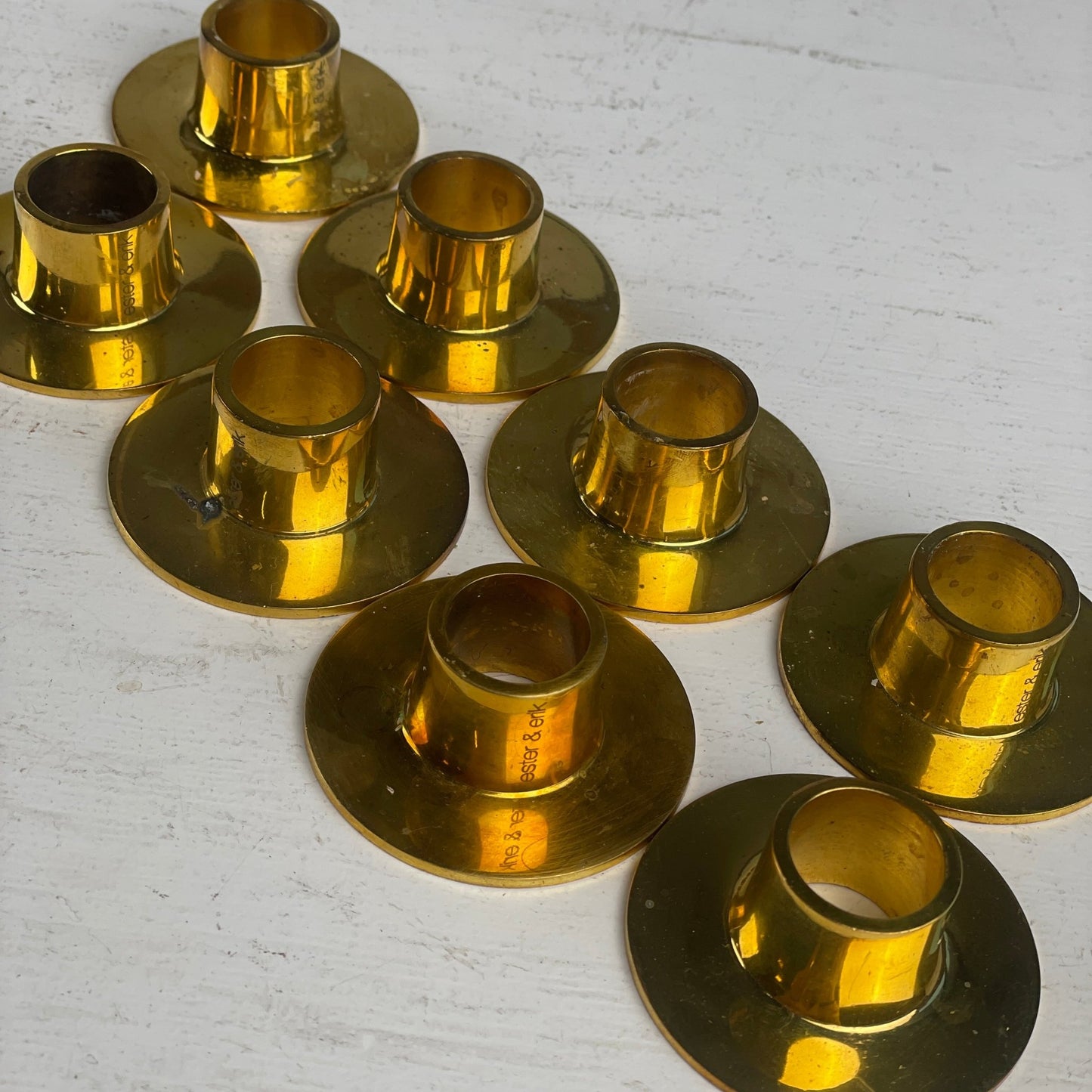 Ester & Erik lysestageholder - Mission Afrika Genbrug