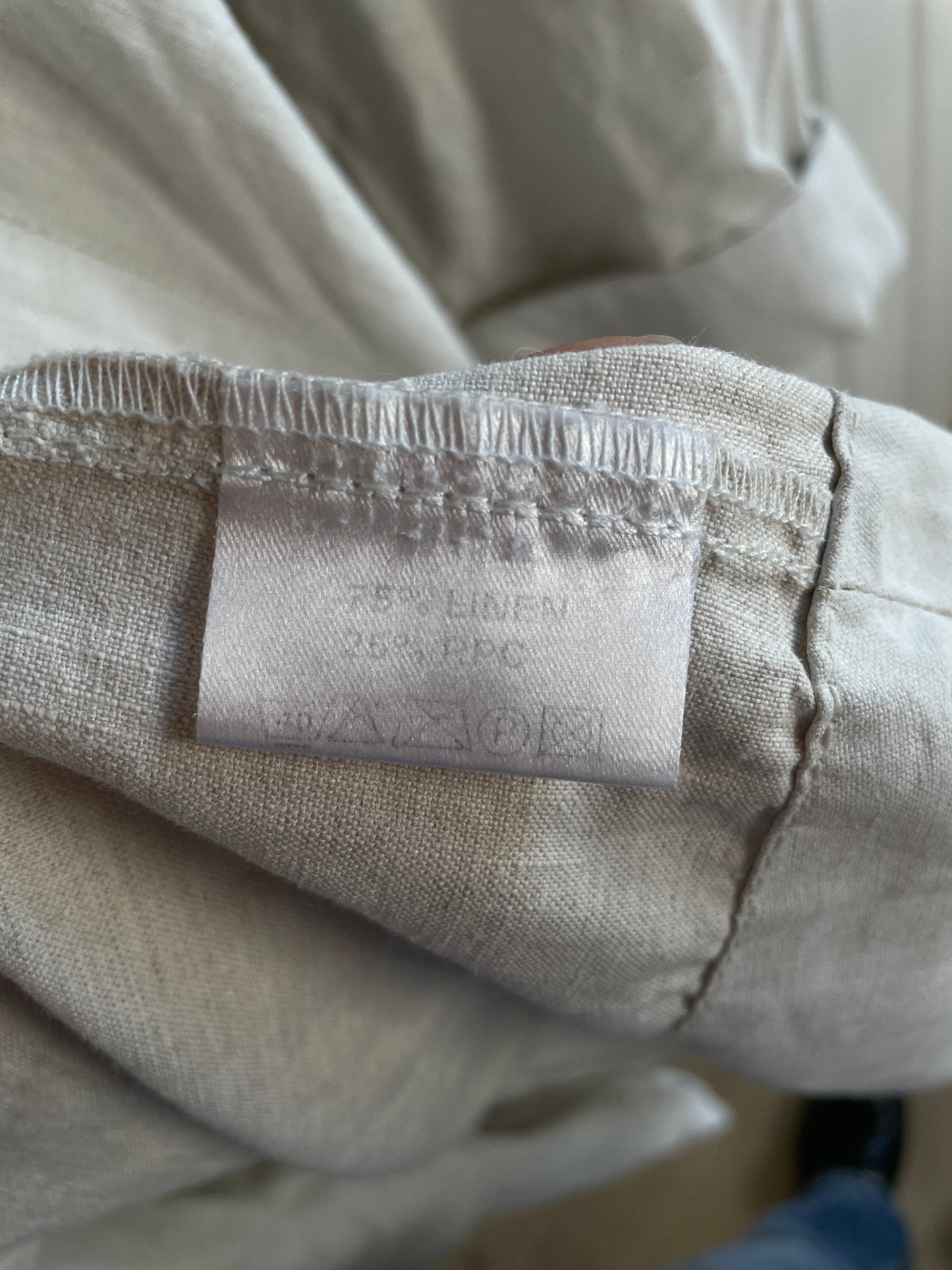 Frakke i hør str M - Mission Afrika Genbrug