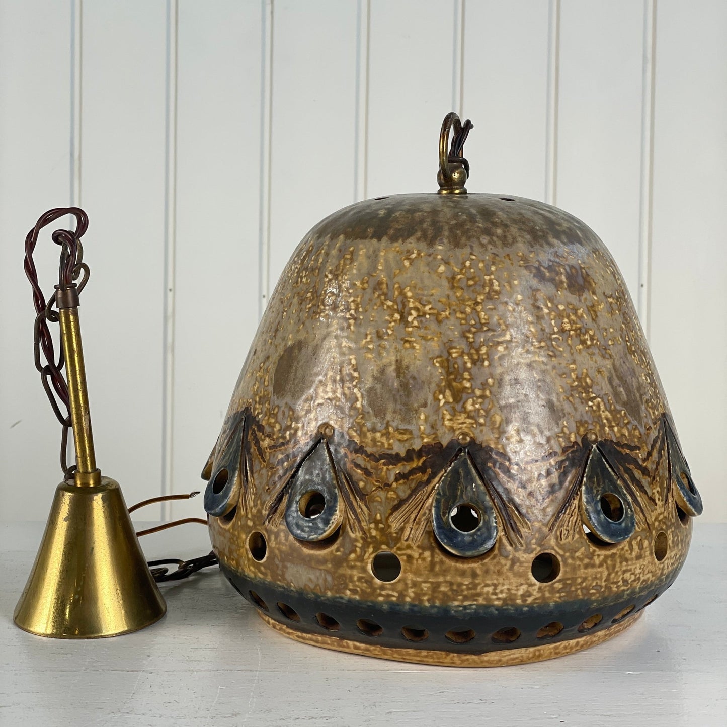 Keramik loftlampe - Frk. Rose
