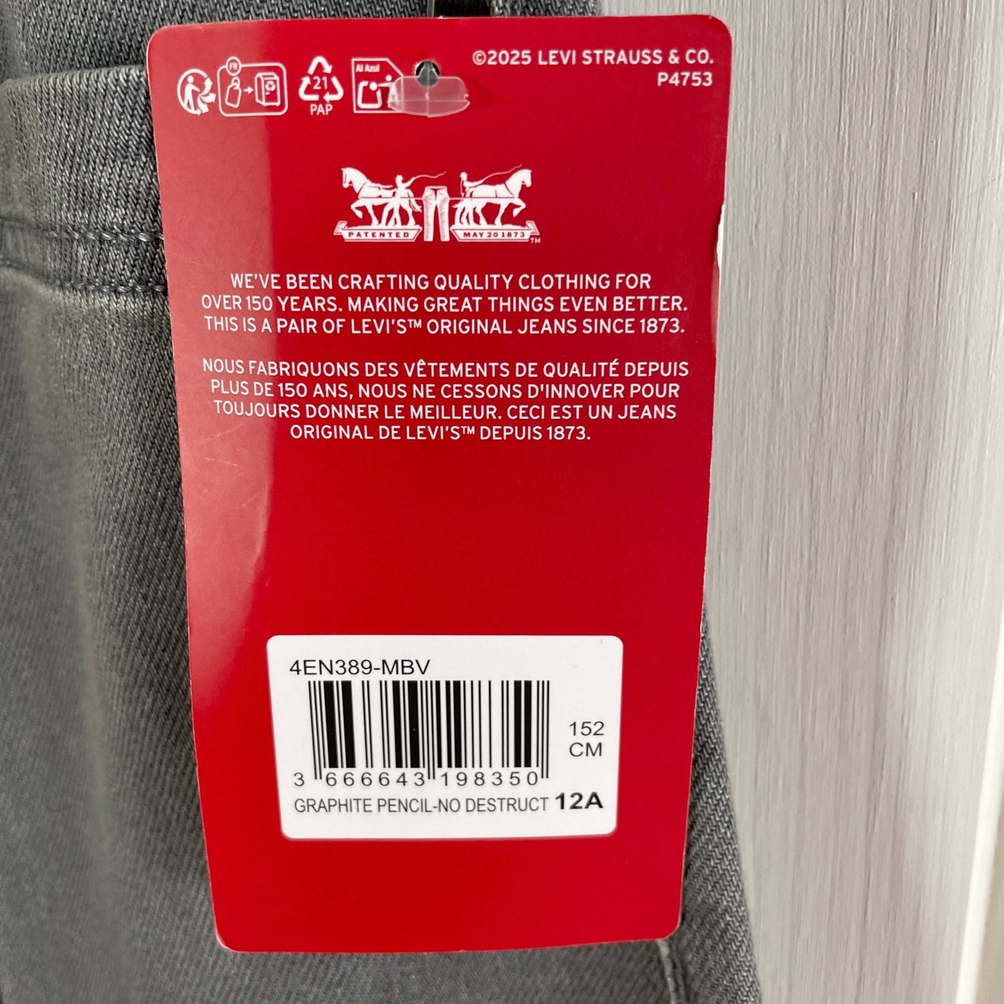 Levis bukser str 12år - Mission Afrika Genbrug