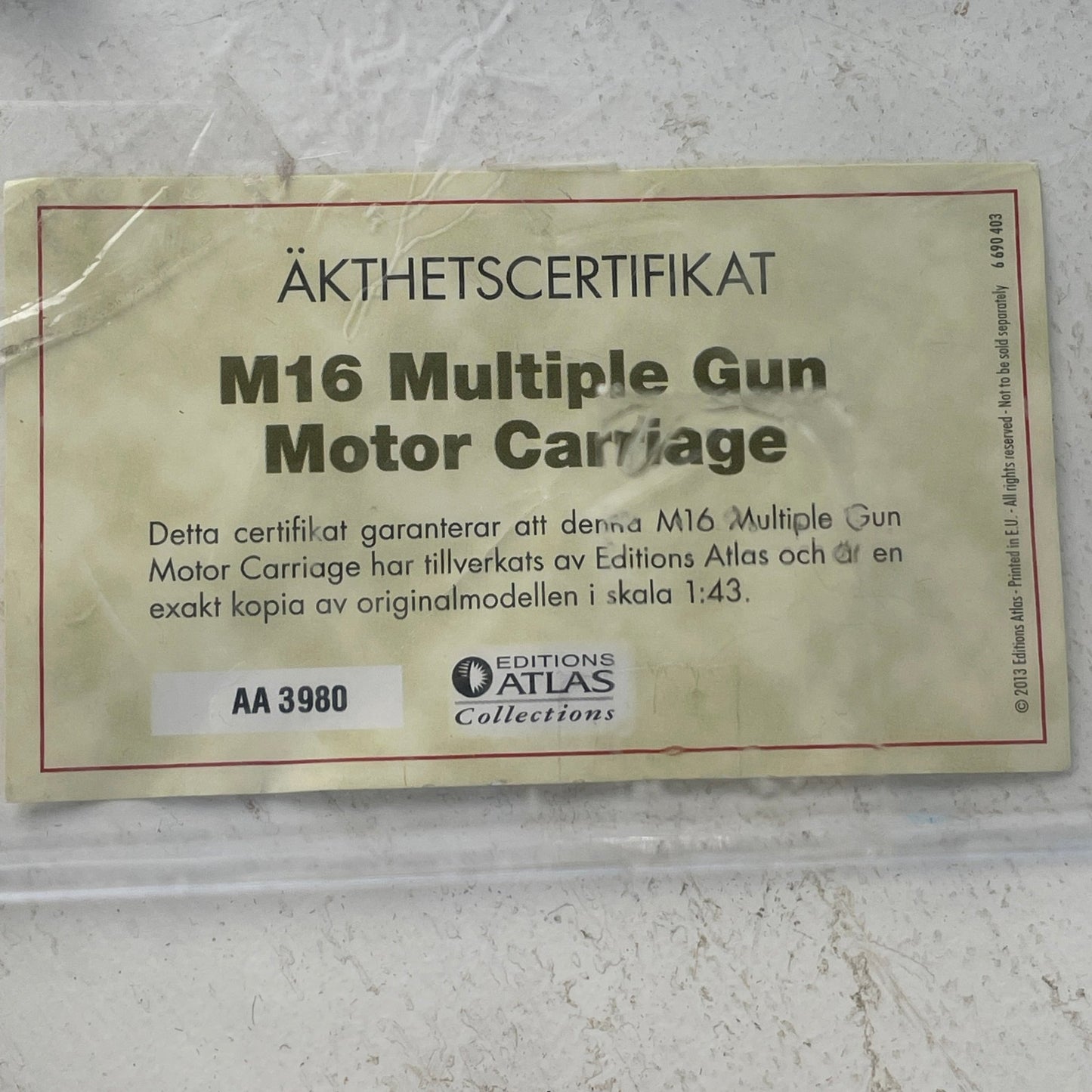 Multiple Gun Motor Carriage M16 - Mission Afrika Genbrug