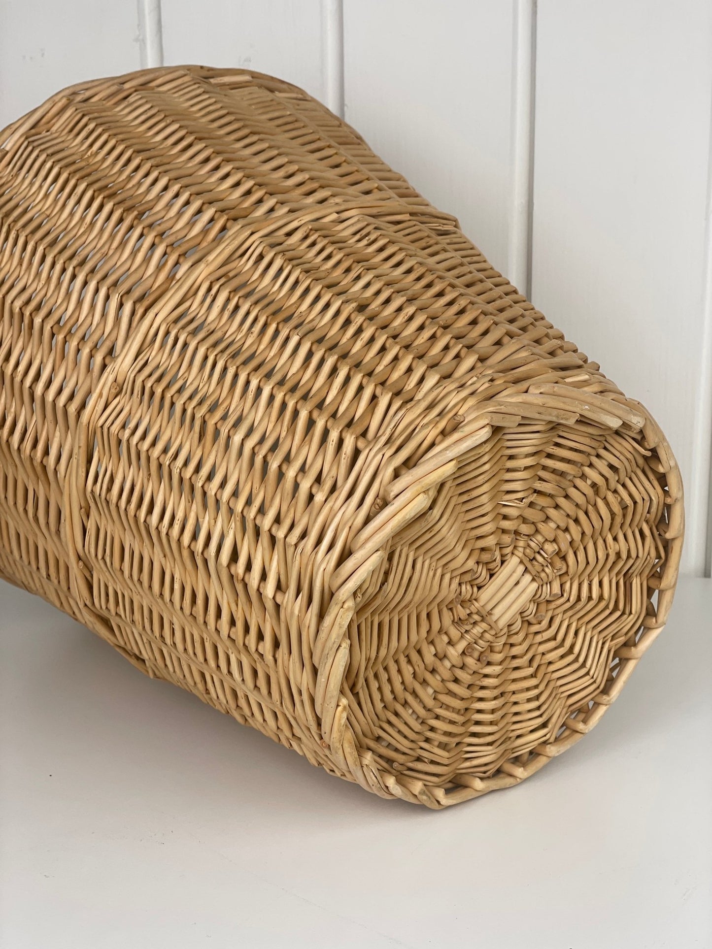 Retro Rattan fletkurv - Mission Afrika Genbrug