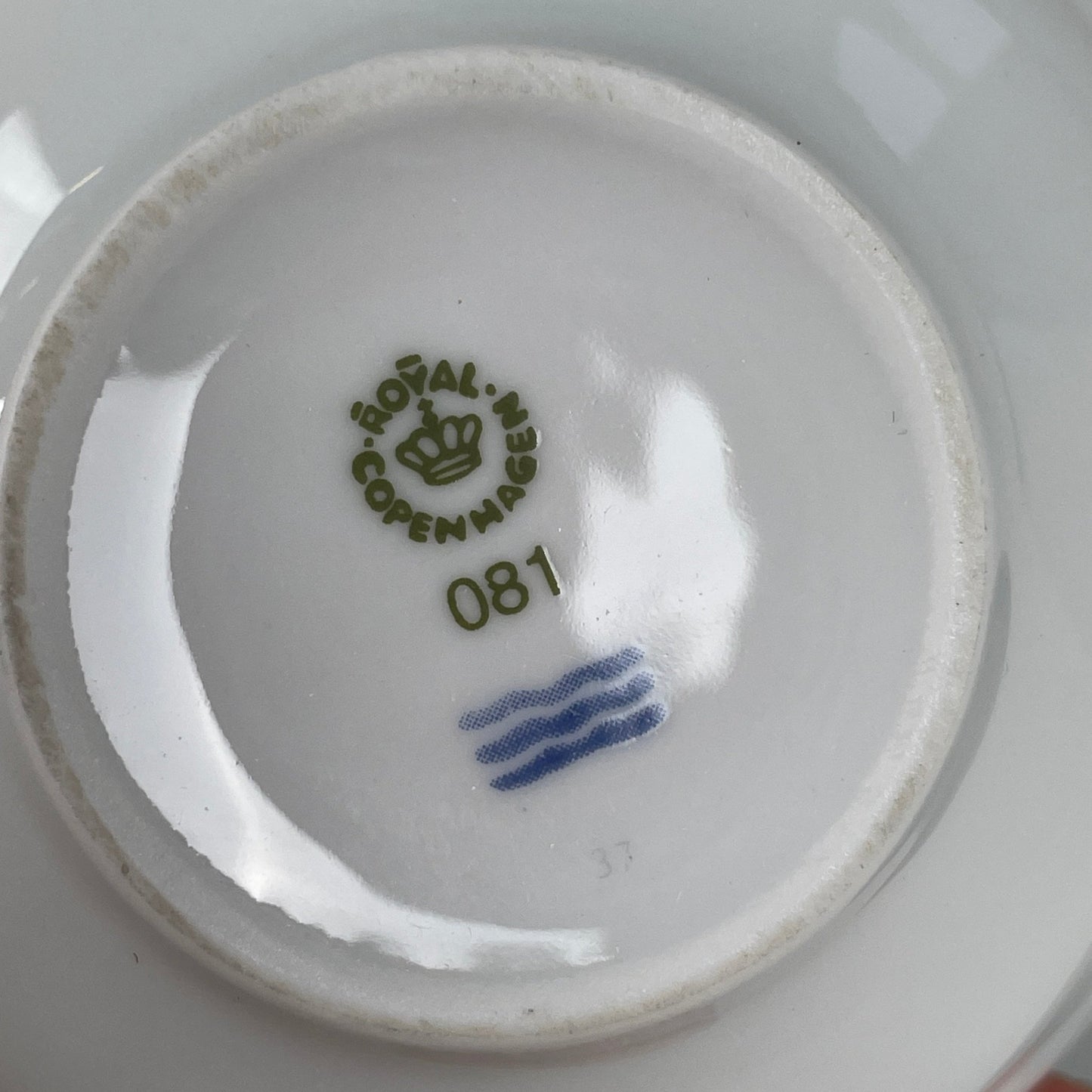 Royal Copenhagen “blå magnolia” thekop med underkop - Mission Afrika Genbrug