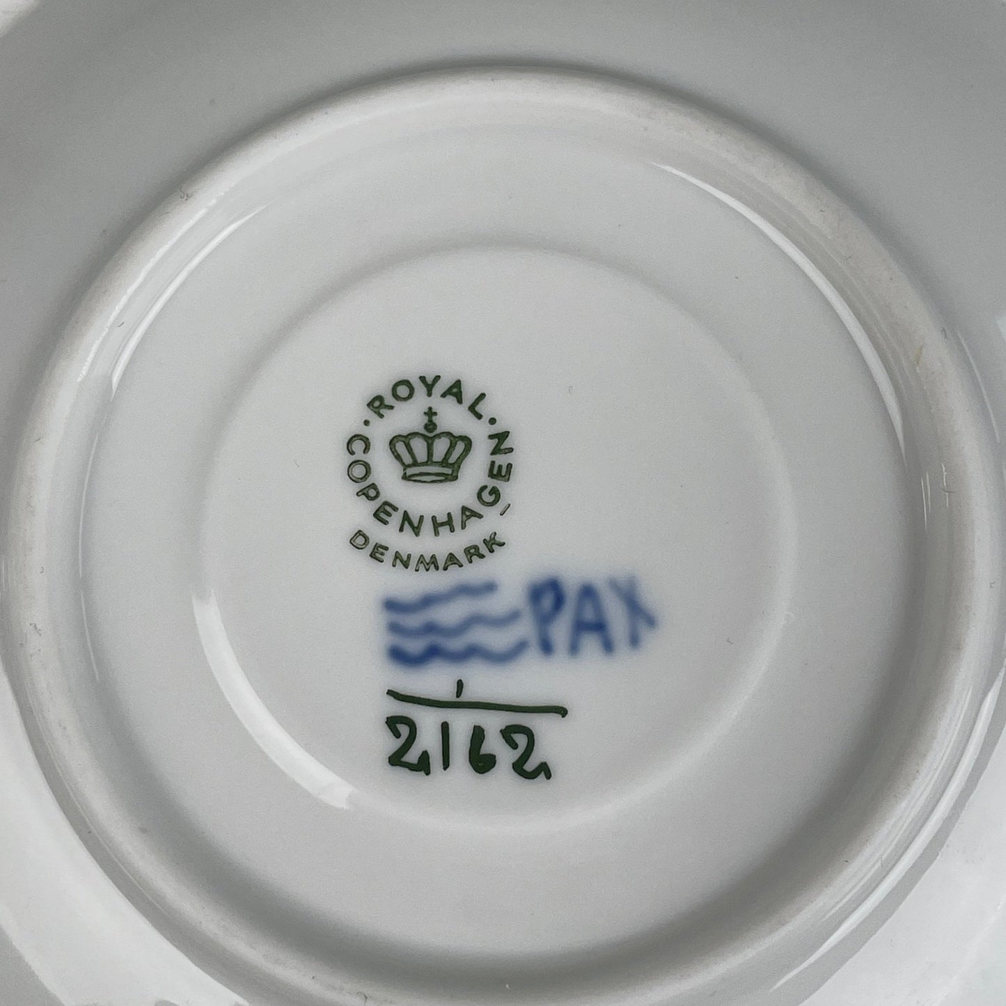 Royal Copenhagen Musselmalet Riflet kagetallerken + underkop - Mission Afrika Genbrug