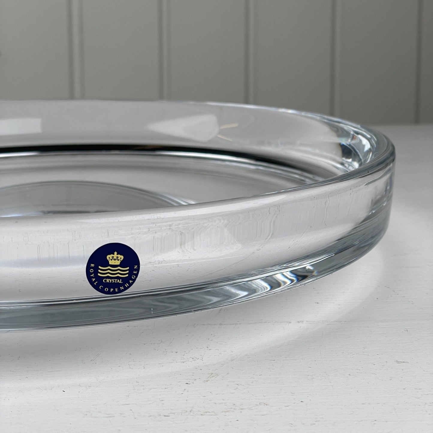 Royal Copenhagen/Holmegaard krystal glasfad - Mission Afrika Genbrug