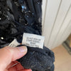 Sort bluse med pailletter - Mission Afrika Genbrug