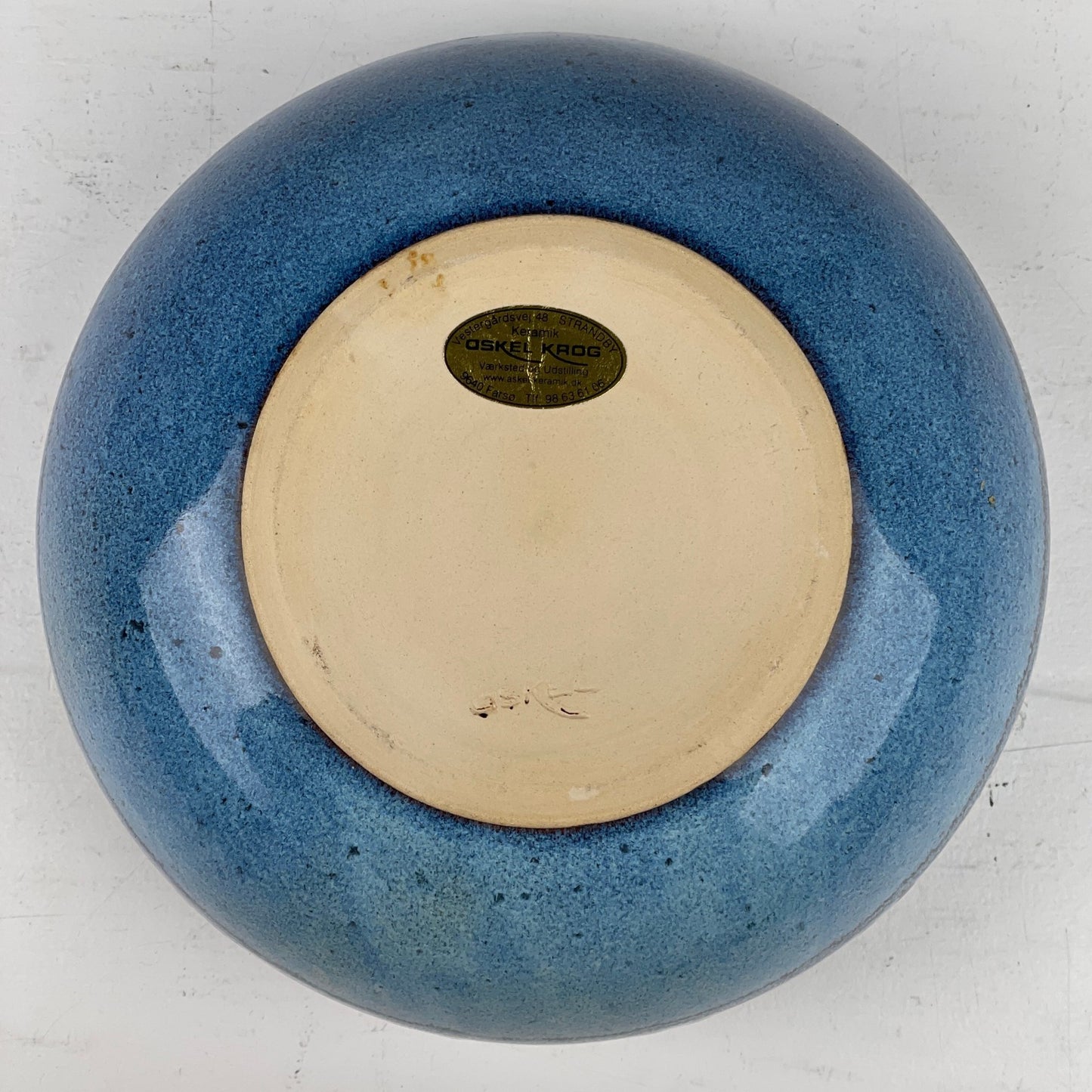 Stor keramik skål, Askel Krogh - Mission Afrika Genbrug