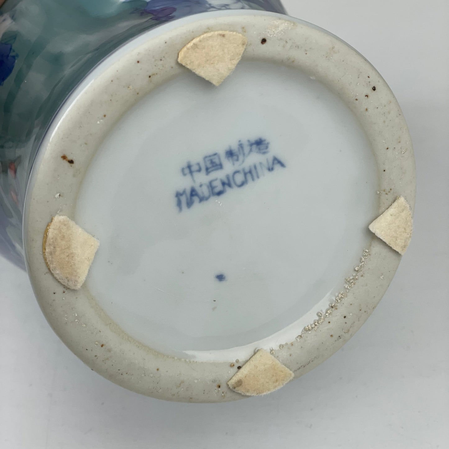 Stor vintage kinesisk håndmalet vase - Mission Afrika Genbrug