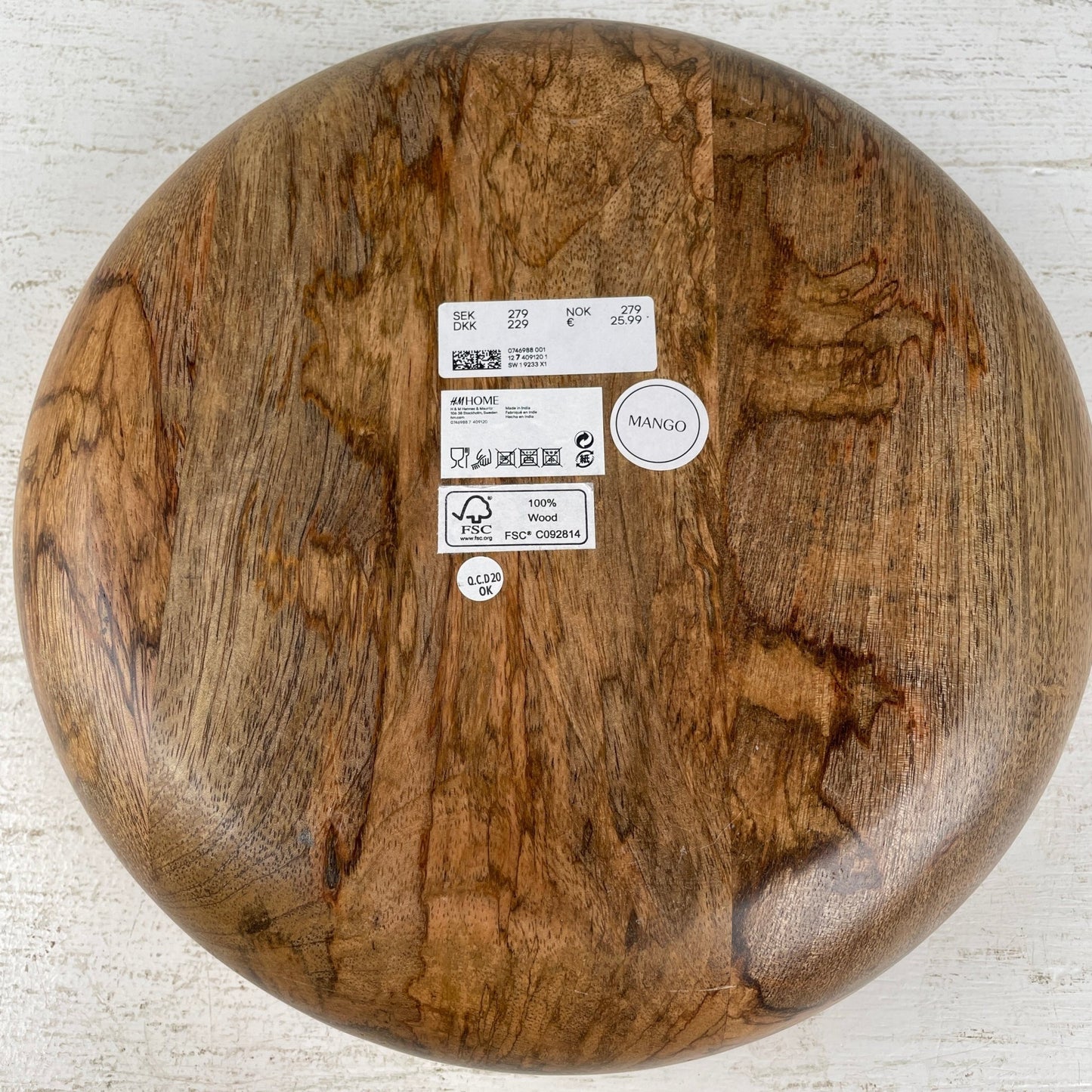 Træfad med høje kanter ø26 - Mission Afrika Genbrug