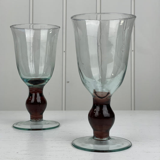 Unikke vinglas, 2 stk. - Mission Afrika Genbrug