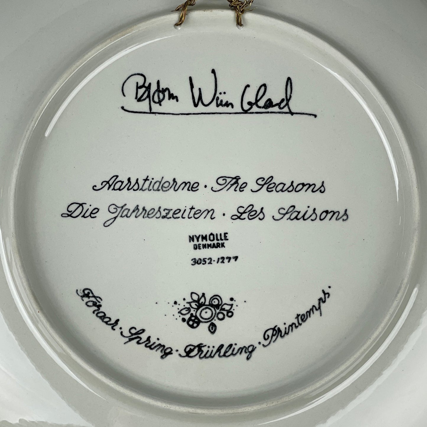 Vægplatte, “Forår”, Bjørn Wiinblad - Mission Afrika Genbrug