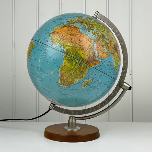 Vintage globus med lys, Scan-Globe A/S - Mission Afrika Genbrug
