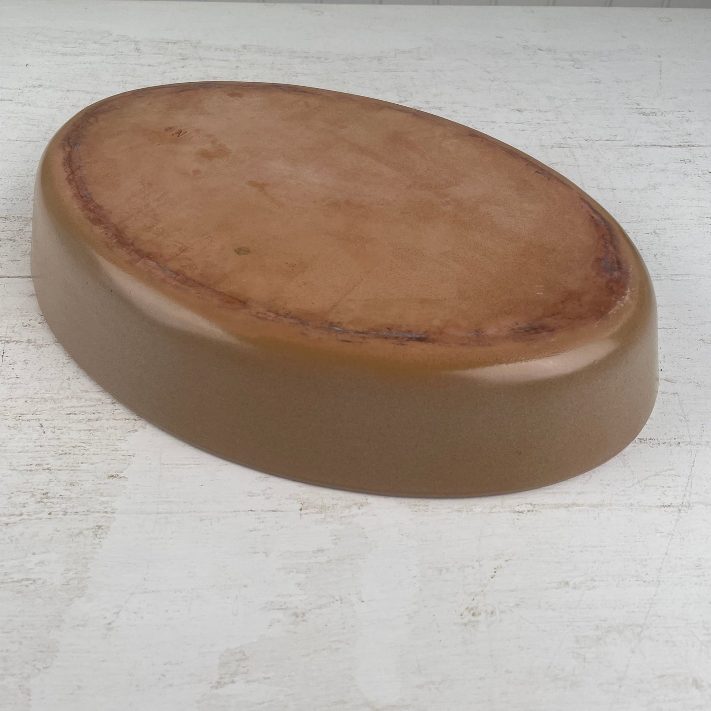 Vintage ildfast lerfad 36,5cm - Mission Afrika Genbrug