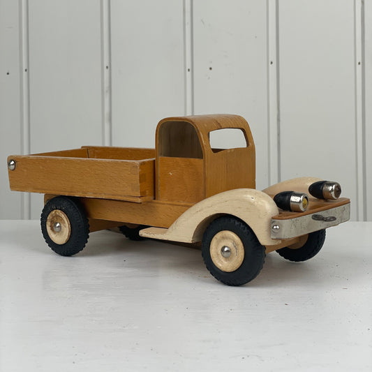 Vintage legetøjsbil i træ - Mission Afrika Genbrug