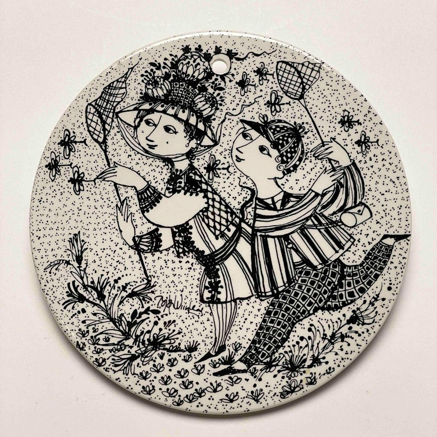 Bjørn Wiinblad platter - Frk. Rose