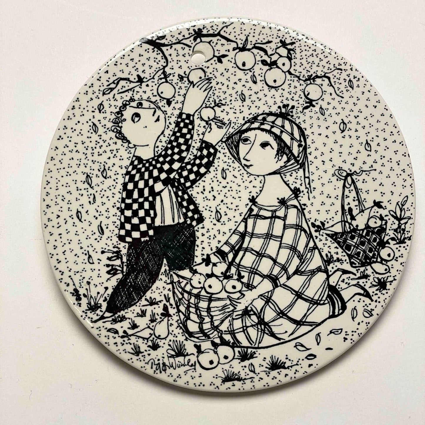 Bjørn Wiinblad platter - Frk. Rose