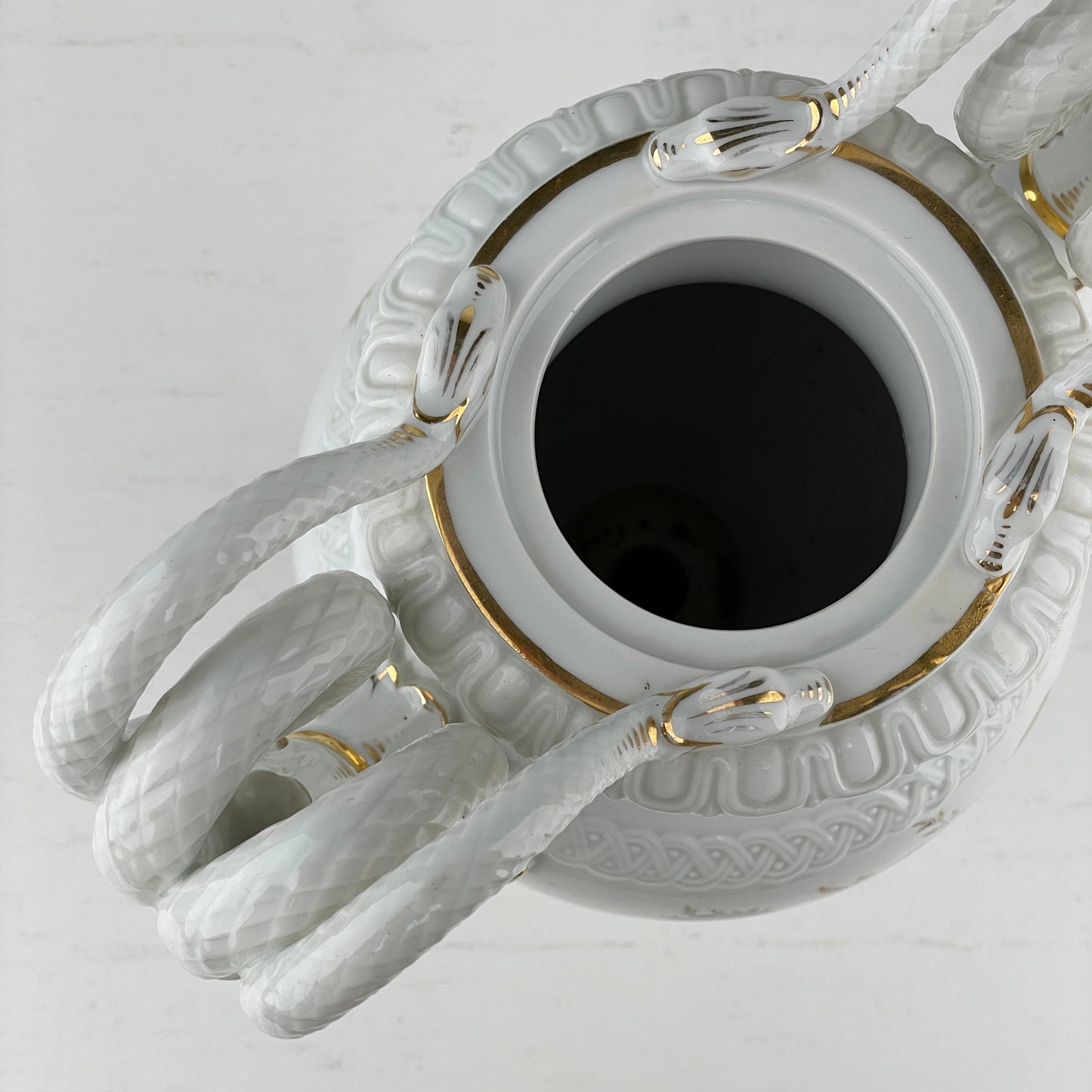 Stor antik håndmalet vase