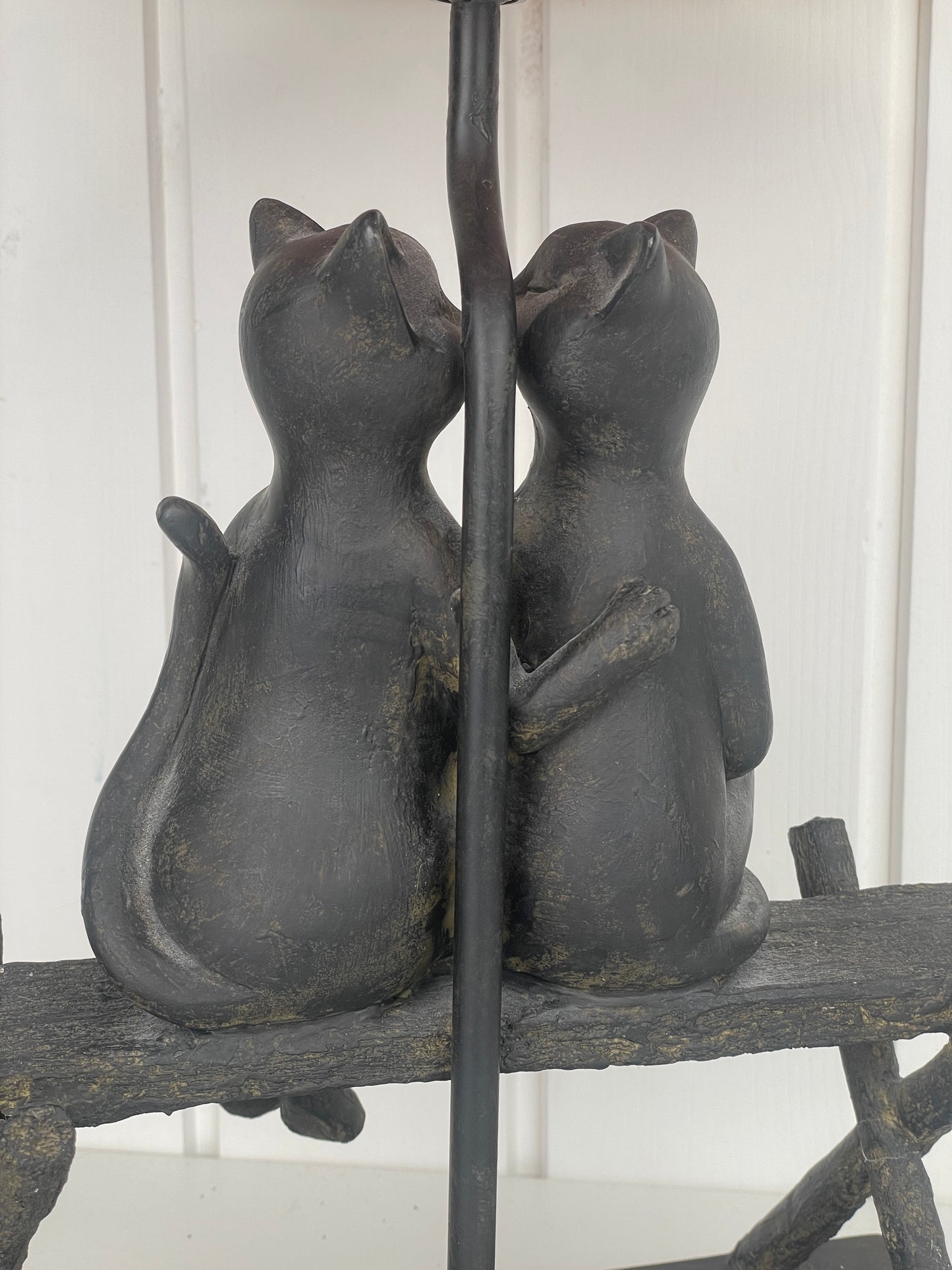 Vintage kattelampe med skærm