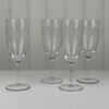 4 stk. Vintage champagneglas - Mission Afrika Genbrug