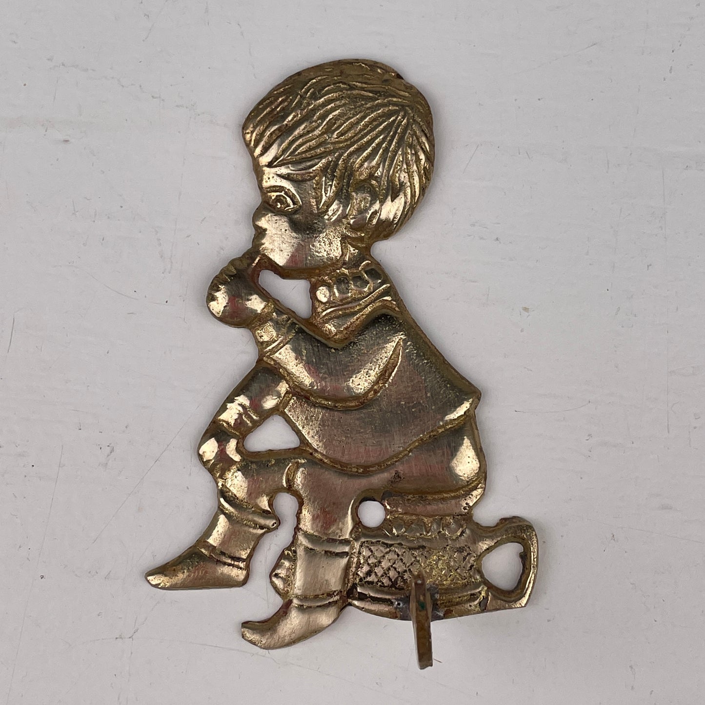 2 stk. vintage messing knager