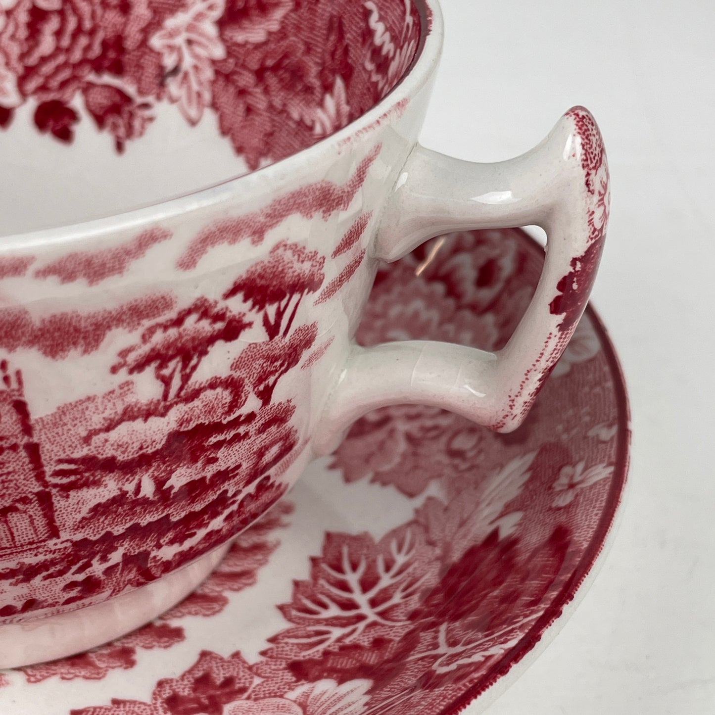 Tekop m. underkop, Engelsk fajance