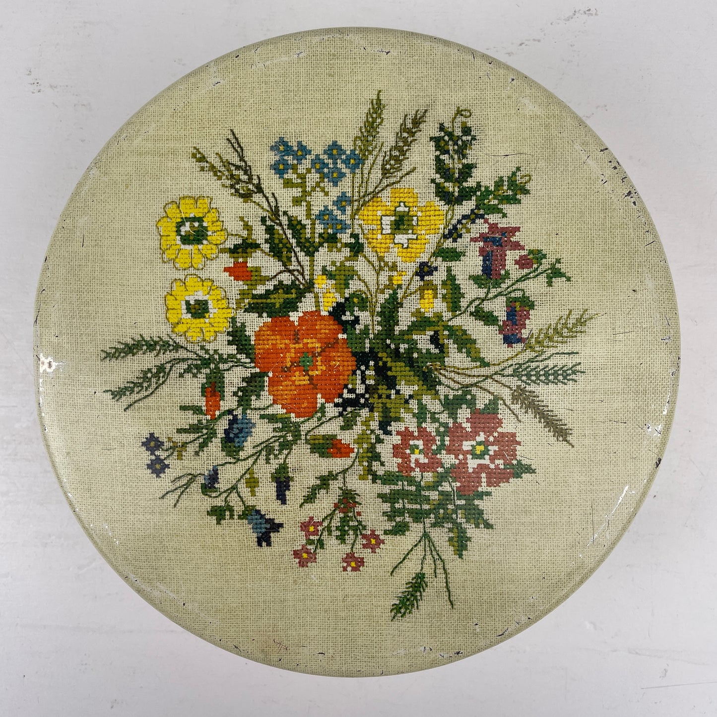 Vintage kagedåse med blomstermotiver, Glud & Marstrand