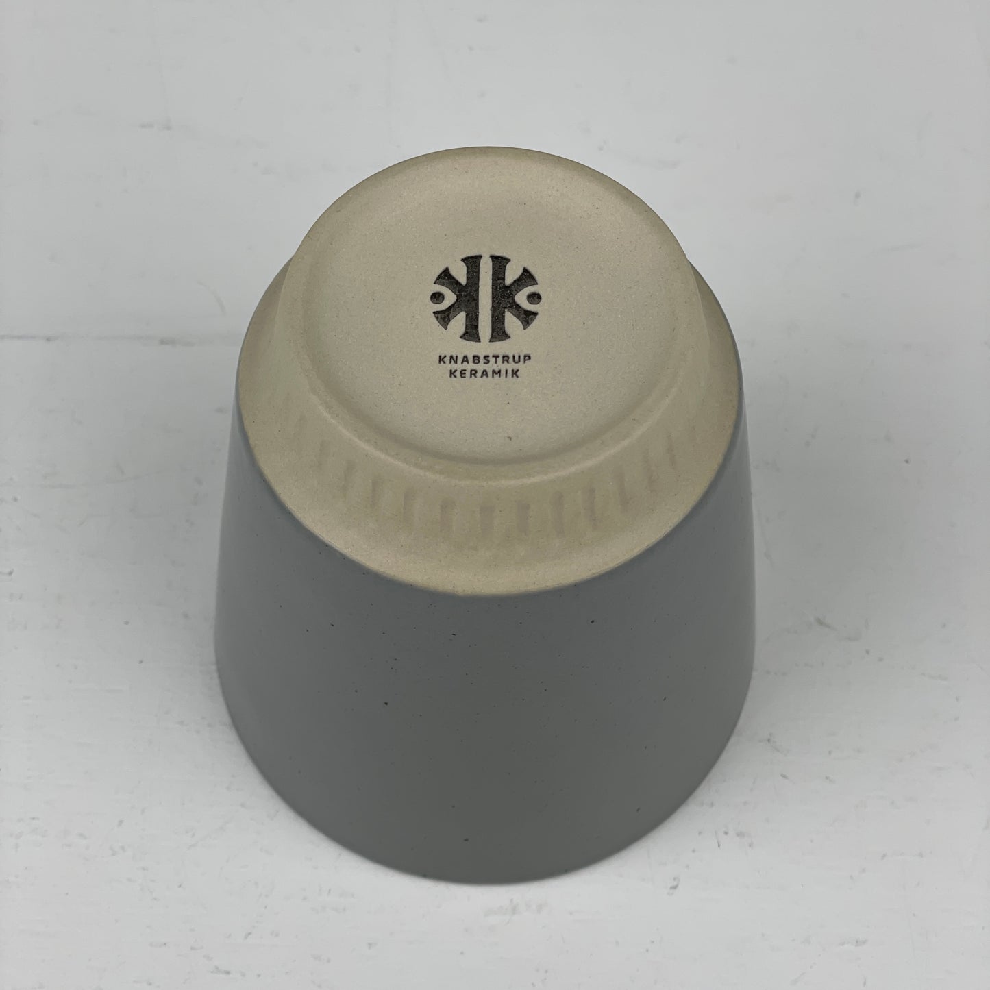 Keramik kop, grå, Knabstrup
