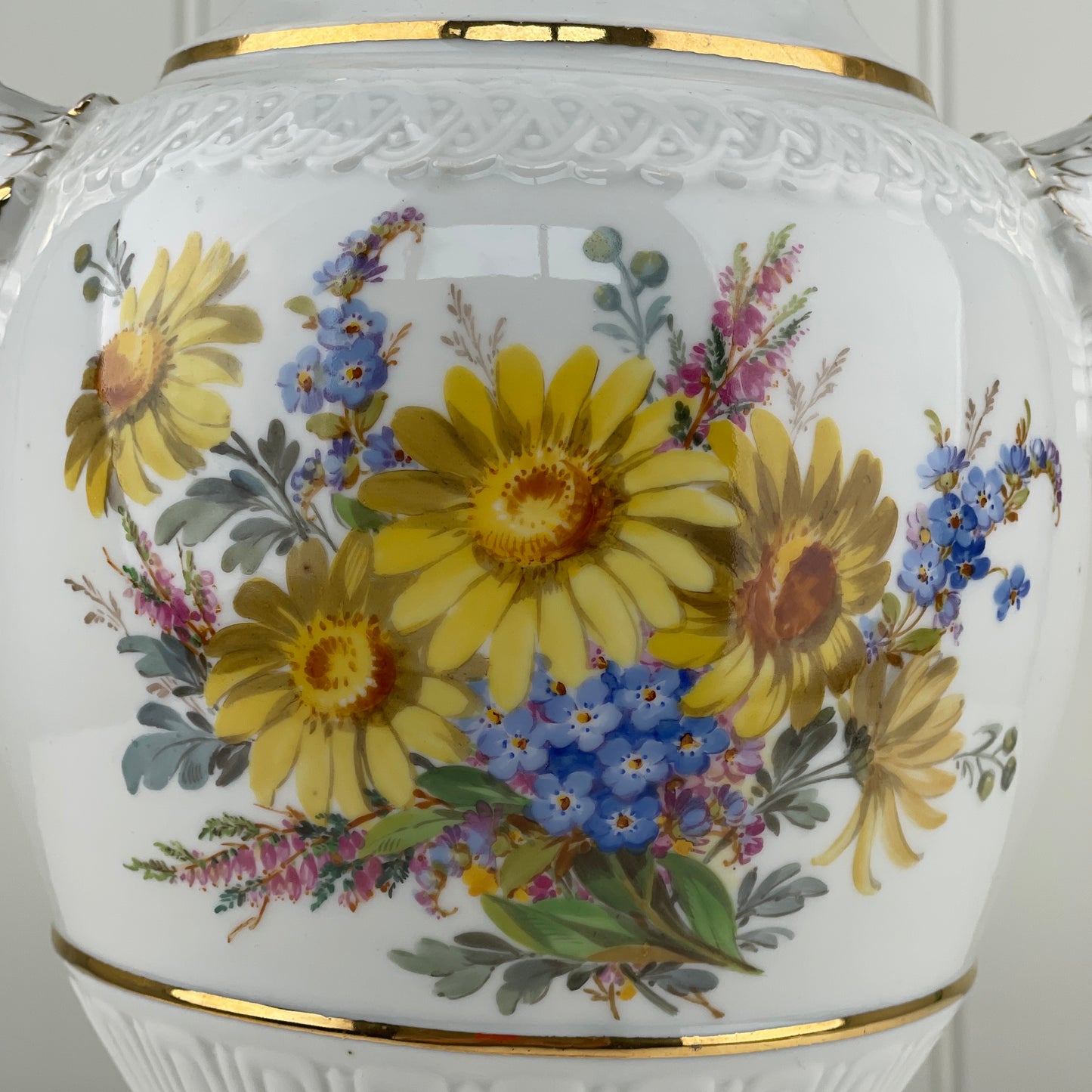 Stor antik håndmalet vase