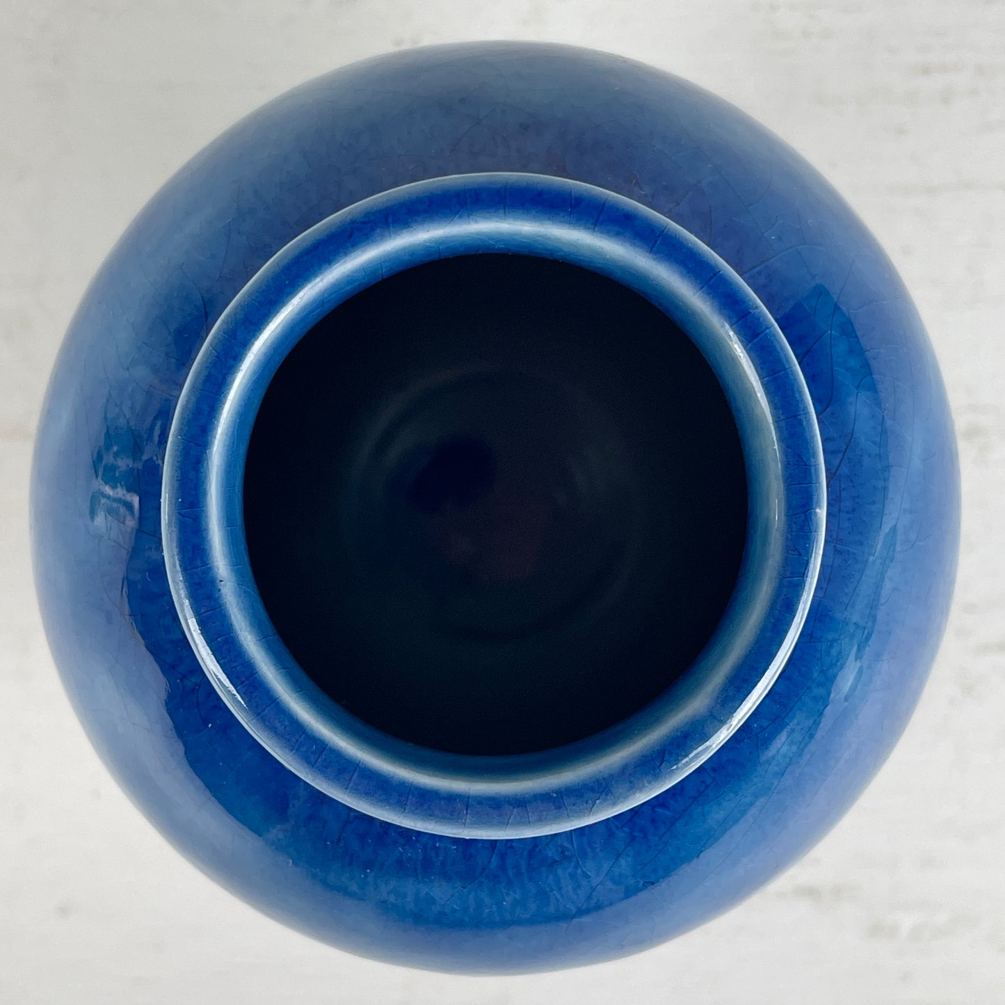 Knabstrup, blå keramik vase