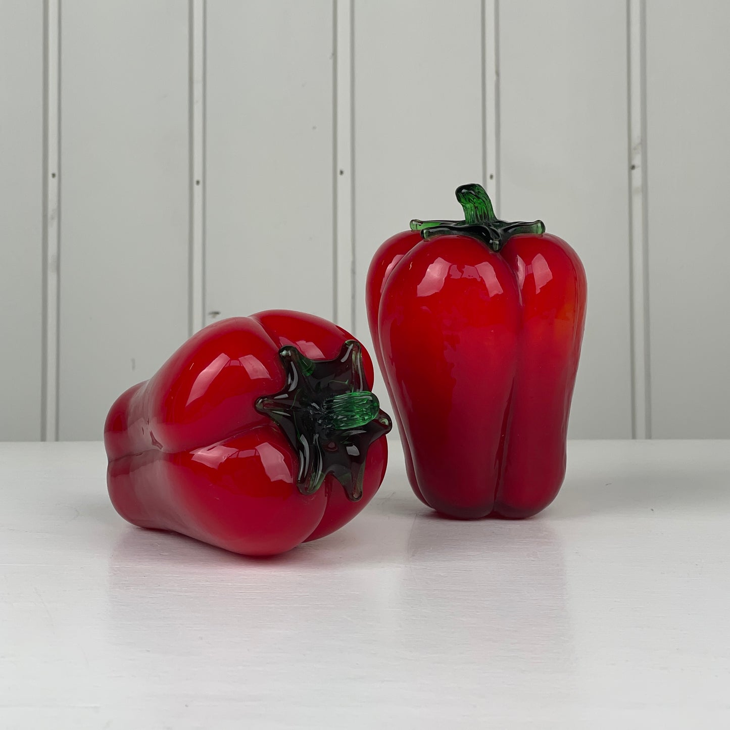 Glaskunst, rød peberfrugt