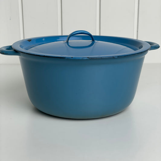 Emalje støbejernsgryde fra Glud og Marstrand