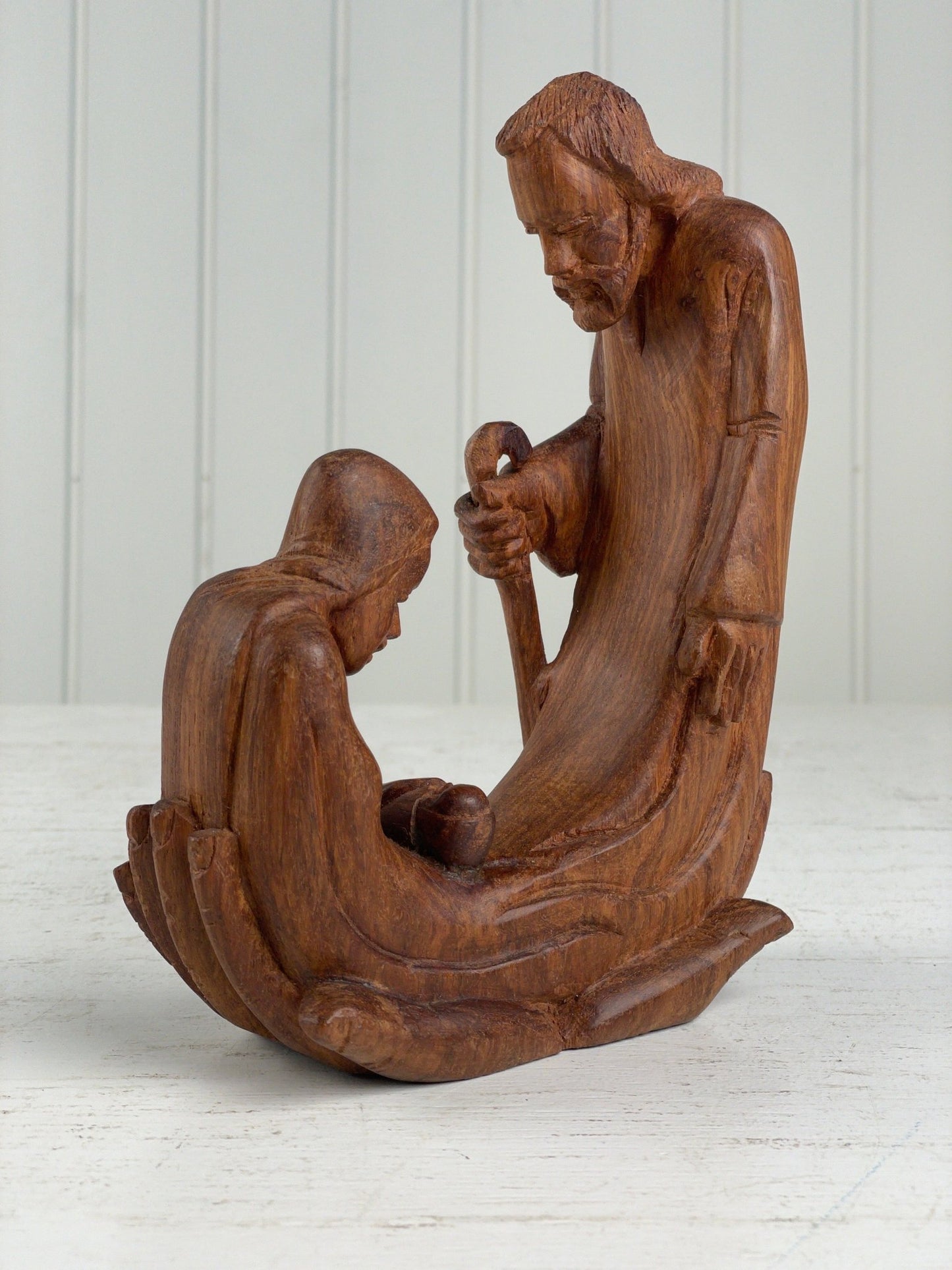 Afrikansk træfigur, håndskåret - Mission Afrika Genbrug