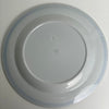 Aluminia fad rundt med blå stribe i kanten. 33 cm. i diameter. - Mission Afrika Genbrug