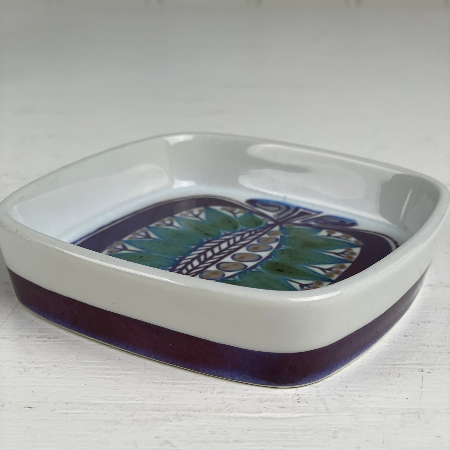 Aluminia/Royal Copenhagen Tenera - serie fajanceskål/smørbrik - Mission Afrika Genbrug