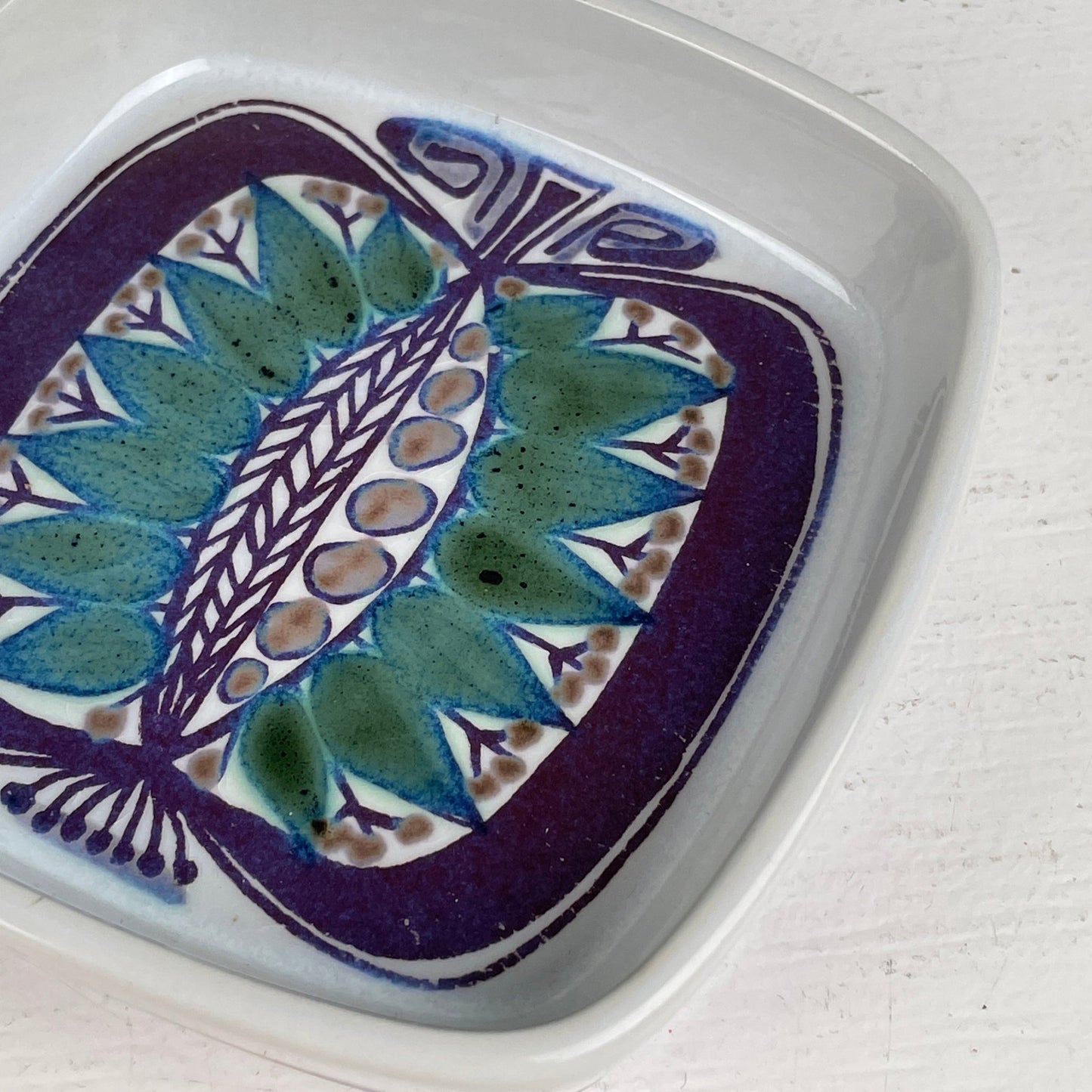 Aluminia/Royal Copenhagen Tenera - serie fajanceskål/smørbrik - Mission Afrika Genbrug