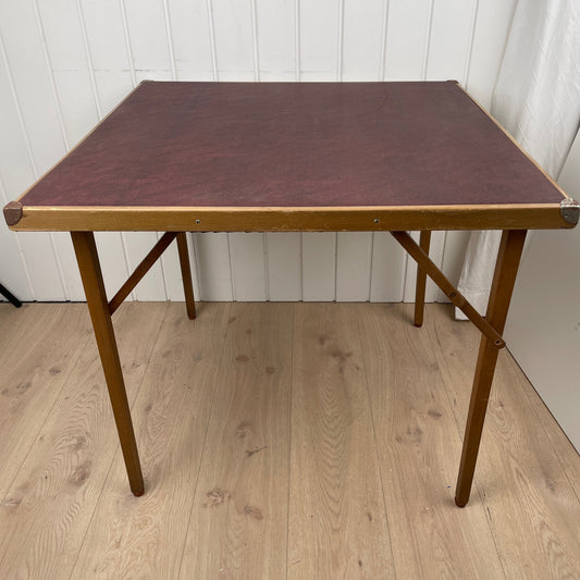 Antik klapbord / spillebord / bridgebord - Mission Afrika Genbrug