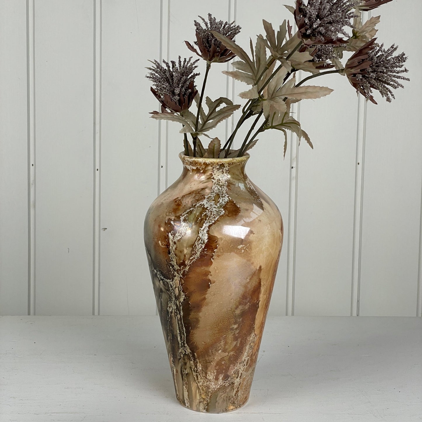 Arabia finsk art deco fajance vase - Mission Afrika Genbrug