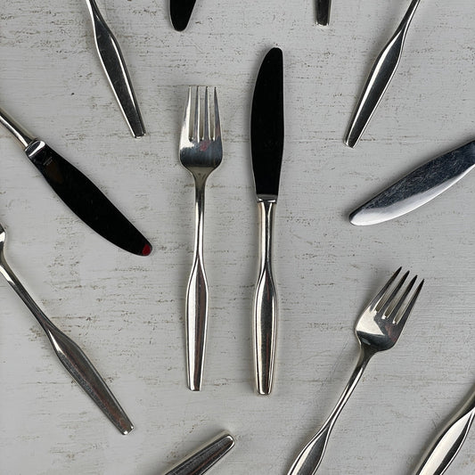 Bestik, sæt, rustfrit stål - Mission Afrika Genbrug
