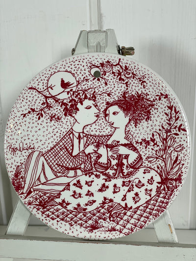 Bjørn Wiinblad månedsplatter - rød - Maj