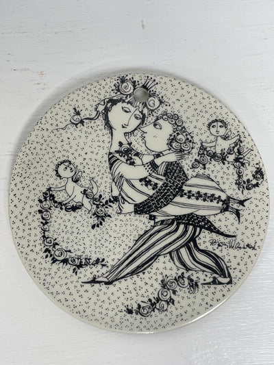 Bjørn Wiinblad mini platter Ø9cm - Marts