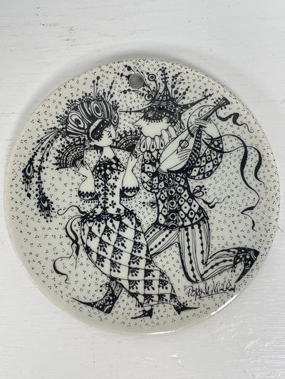 Bjørn Wiinblad mini platter Ø9cm - Februar