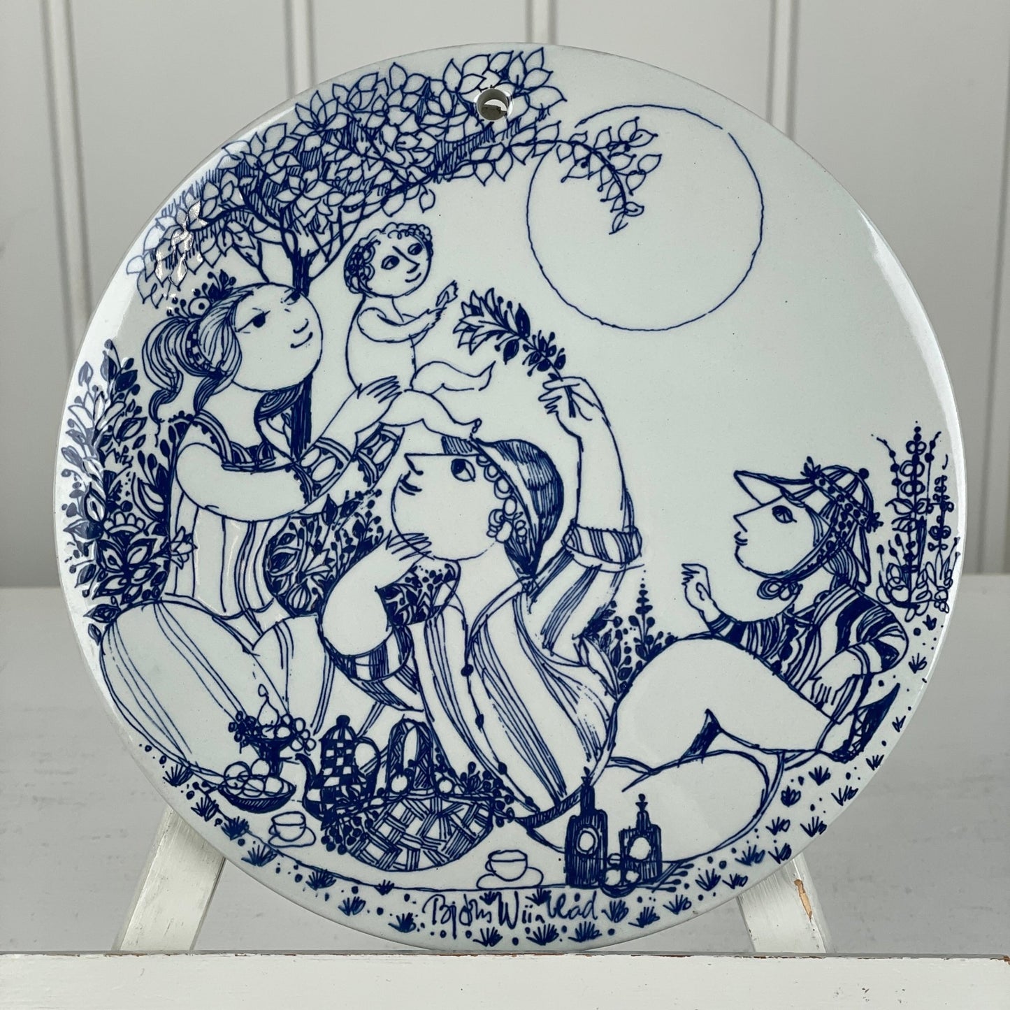 Bjørn Wiinblad “Morgen, Middag, Aften” platter - Mission Afrika Genbrug