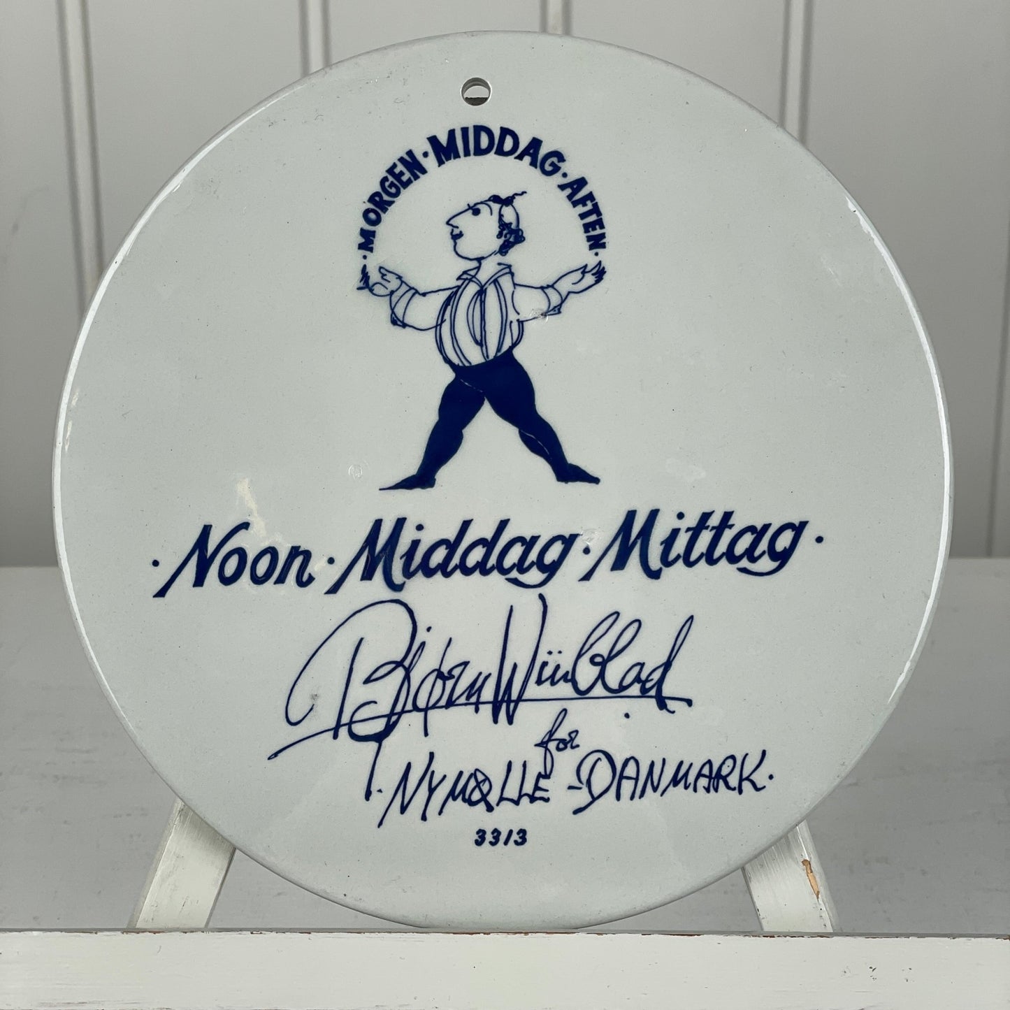 Bjørn Wiinblad “Morgen, Middag, Aften” platter - Mission Afrika Genbrug