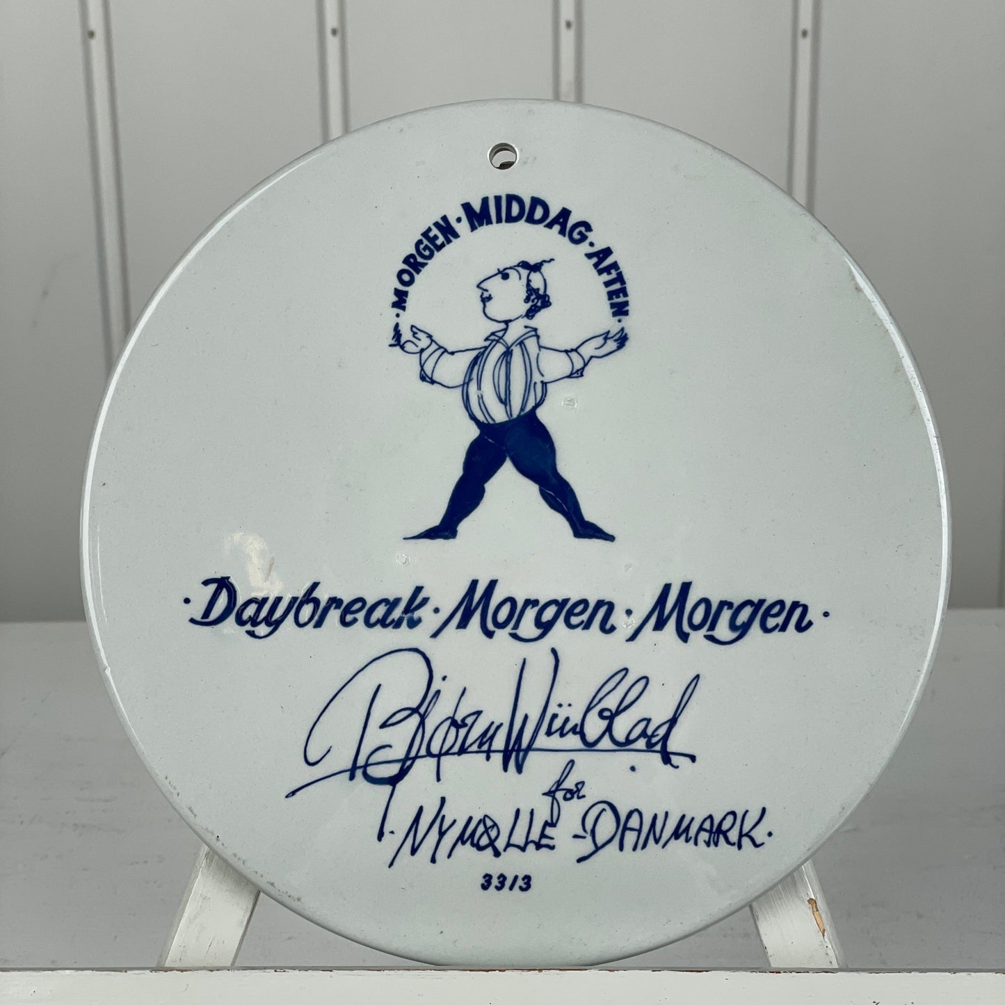 Bjørn Wiinblad “Morgen, Middag, Aften” platter - Mission Afrika Genbrug